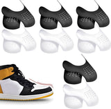 Sneaker Crease Protector - 8 Pairs - Anti-Crease Protector - Shoe Crease Protector - Sizes 40 to 45 (L) - Anti-Crease - Sneaker Shield - Sneaker Protector - Shoe Trees - Breathable - Reusable - White and Black - For All Shoes