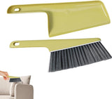 Dusting brush - Dustpan and brush - Dust brush - Bed sweeping brush - Sofa brush - Cleaning products - Household cleaning tools - With handle - For sofa, clothing, bed, duvet - Multifunctional - Plastic - Universal - Yellow