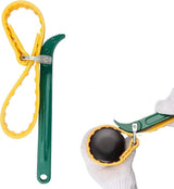 Strap Wrench - Oil Filter Wrench - Filter Wrench - Swivel Tensioning Strap - Oil Filter Pliers with Strap - Anti-Slip Strap - Max Diameter 130 mm - Strap Wrench for Opening Oil Filters - Universal - Plastic / Rubber - For Optimal Grip - Green
