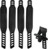 Bicycle Accessories - 2 Pairs - Bicycle Straps - Pedal Straps - Exercise Bike Pedal Straps - Rubber Pedal Straps - Adjustable Length Universal Pedal Strap - Rubber Anti-Slip Exercise Bike Parts - Strength Training Accessories - Black - Safety