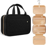 Toilet Bag With Hook - Hanging Toilet Bag - Women and Men - Waterproof - Makeup Bag - Women's Beauty Case - Toilet Bag - Toilet Sack - Outdoor Travel Toilet Bag - Travel Organizer Men & Women, Girls and Children - Black - Practical & Portable