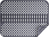 Silicone sink mat - sink protection - 1 piece - dark grey - 43x32 cm