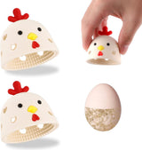 Egg Cleaning Brush 2 Pieces - Silicone Egg Brush Cleaner - Kitchen Accessories - Fresh Egg Brush Cleaner - Kitchen Brushes - Chicken Head Shaped Egg Brush Cleaner - Multifunctional Egg Scrubber - Reusable Egg Washing Tool For Fresh Eggs