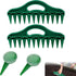 Planter - 4 Pieces - Garden Tools - Garden Seed Dibber Drill Spacer - Bottom 12 Holes - Spacers - Adjustable Seed Dispenser - Seed Dispensers - For Planting Seeds and Plants - Green