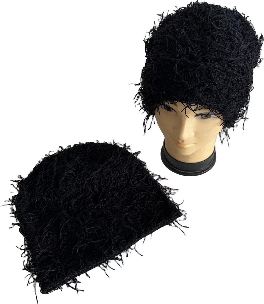 Beanie - Warm Hat - Cuffed Beanie - Premium Knitted Hat - Winter Sports Hat - Sports & Daily Use - Men & Women - Good Moisture Wicking - One Size - Black