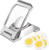 Egg slicer - Professional egg slicer - Mushroom slicer - Multifunctional - robust - Dishwasher safe - Kitchen tools - for eggs kiwis strawberries banana ham sausage - stainless steel