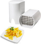 French Fry Cutter - Rapid Vegetable Dicer Manual Hand - 5.3 X 3.7 X 3 Inch - Potato Tool Food Chopper Apple Slicer Veggie Cutter for Potatoes Carrots Cucumbers