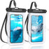 Waterproof Phone Cases - 2-Piece - Professional Dry Bag - Premium Quality Waterproof Phone Pouch - Underwater Case - for Vacation / Touring / Swimming - for Smartphones / Passport / Payment Cards - IPX8 Waterproof - Black