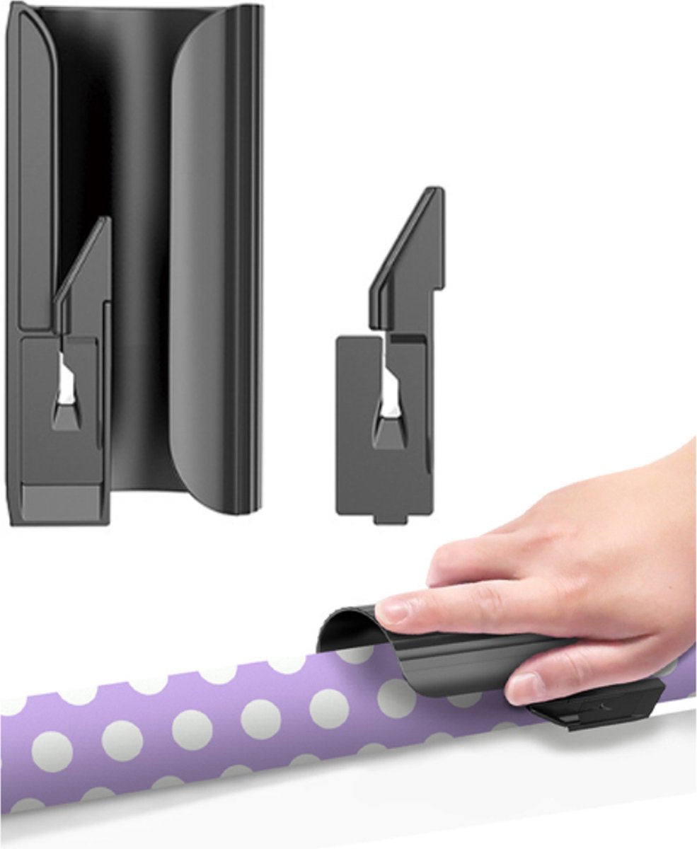 Wrapping Paper Cutter - Gift Paper Cutter - Gift Paper Roll Cutter Aid - Home Office Roll Cutter - Gift Paper Cutter - Gift Cutter - Paper Roll Cutter - Black - 1 Piece