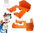 Hanging Hooks - 2 Storage Hooks - Garden Tool Hanging System - Tool Holder - Wall Bracket - Screws Included - Garage Storage Hooks for Wall Storage - For Lawnmowers, Hedge Trimmers, and Power Tools