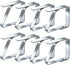 Tablecloth Clips - 8 Pieces - Tablecloth Clips - Sturdy Table Clips - Stainless Steel - Secure Tablecloth - for Tablecloth - Indoor and Outdoor - Garden Items - Silver