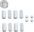 12 pieces - toilet seat bumper pads kit - bidet lid attachment - push-in replacement buffer spacer - anti-noise cushion pad cover - for bathroom repair parts - Toilet accessories - Bathroom accessories - white