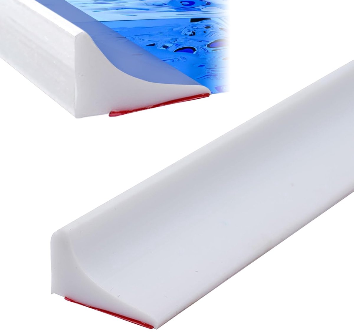 Silicone water stopper - Shower water blocker - 200 cm - White