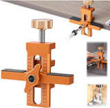 Cabinet Door Installation Positioner - Cabinet Door Positioner - Adjustable Height - Cabinet Door Installation - Mounting Template Clamps - Positioning Tool - 2-in-1 Mounting Template - for Positioning Cabinet Doors - Orange