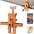 Cabinet Door Installation Positioner - Cabinet Door Positioner - Adjustable Height - Cabinet Door Installation - Mounting Template Clamps - Positioning Tool - 2-in-1 Mounting Template - for Positioning Cabinet Doors - Orange