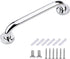 Shower Grab Bar - Stainless Steel - Bathroom Heavy Duty Safety Grab Bars - for the Elderly, Disabled, and Children - Non-Slip Grab Bar - Kitchen - Stairs - Kitchen Cabinet Handle - Safety Grab Bar - Screws Included - Silver - 30CM