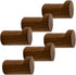 pieces - 3.5*3.5*5 cm - hook - wooden wall hooks - wall-mountable wooden hooks - sturdy clothes hook - decorative towel hook - for towels, hats and decorative clothing - home accessories - brown