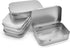 4 pieces - Iron box - Storage box - Portable box - storage box - jewelry box - rectangular metal tins - metal hinged boxes - with lid - for home and outdoors - 9.5*6*2.1 cm - silver