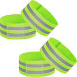 Trouser Clips - 2 Pairs - Reflective Cycling Shorts Clip - Universal Cycling Shorts Clip - Reflective trouser clips - Cycling shorts clip - high visibility reflective tapes - for cycling, running, arm, wrist, ankle and leg straps and bicycle cuff clips
