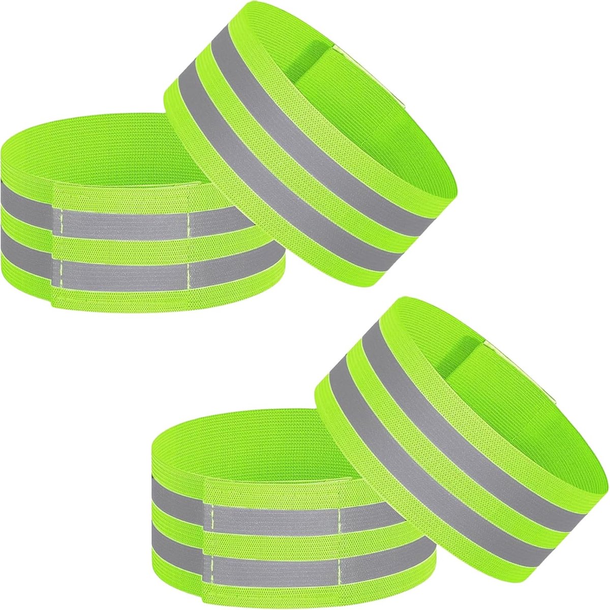Trouser Clips - 2 Pairs - Reflective Cycling Shorts Clip - Universal Cycling Shorts Clip - Reflective trouser clips - Cycling shorts clip - high visibility reflective tapes - for cycling, running, arm, wrist, ankle and leg straps and bicycle cuff clips