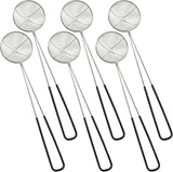 6 Pieces - Fondue nets - Stainless steel fondue nets - Fondue net - Fondue nets - Fondue baskets - Fondue strainer - with handle - for boba pearls, pasta, tortellini, meatballs and cooking
