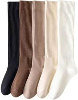 5 pairs - Knee socks - Sports socks - Women's socks - Ski socks - Fitness wear - Socks - Calf socks - Casual socks - Compression socks - House socks - cute long style - for sportswear and leisure wear in autumn and winter