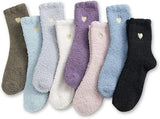 Pairs - socks - Warm Fuzzy Fleece Socks - Women's House Socks - Warm Winter Socks - Fluffy Socks - Sleep Socks - House Socks - Stockings - keep warm - coral fleece - Plush and comfortable - thick plush socks - center tube socks