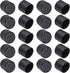 20 pieces - Chair Leg Caps - 22*22*25mm - furniture leg covers - Round rubber furniture leg protectors - Chair protector - floor protection - chair leg protectors - chair socks - for chair legs, table and sofa - black