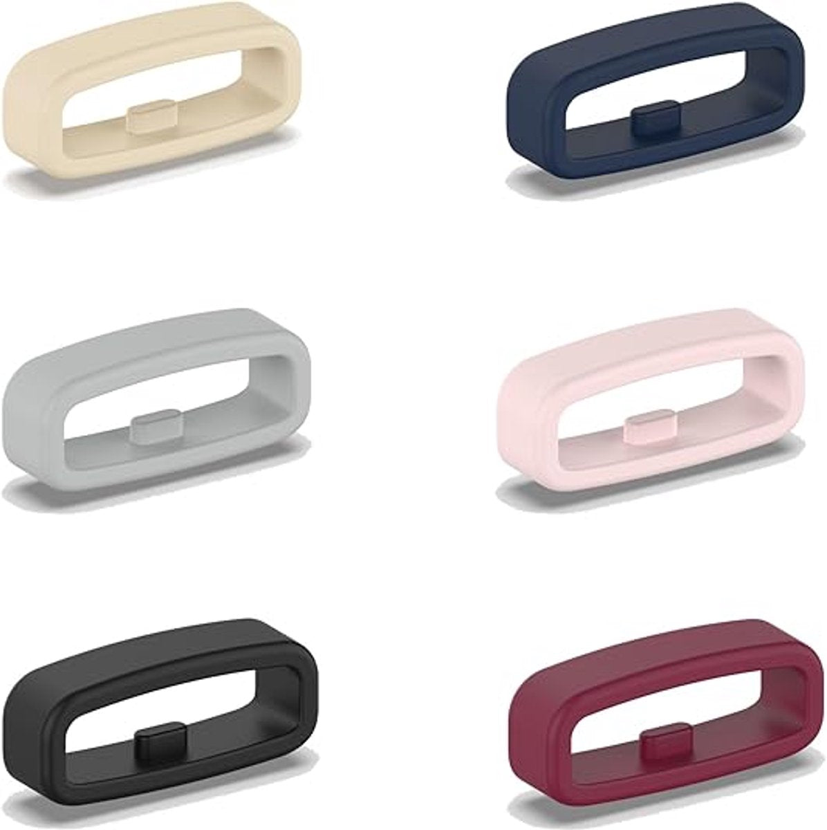 6x Watch strap loop - Safety ring holder - Anti-slip silicone ring - Suitable for 20mm Smartwatch Strap (Universal) loop strap