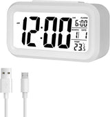 Alarm clock - digital alarm clock - Digital Clock (rechargeable) - digital alarm clocks - LED alarm clock with temperature - Children's alarm clock - Alarm clock - snooze function - calendar - child's alarm clock - Travel alarm clock - Alarm Clock - for b