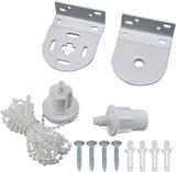 32mm - Roller Blind Coupling Replacement Spare Parts - Roller Blind Repair Kit - Roller Blind System - spare parts for roller blind couplings - window decoration accessories - roller blind fittings - with bead chain, screws - white