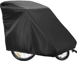Bicycle Trailer Cover - Waterproof Bicycle Trailer Storage Cover - 420D Oxford Fabric - Waterproof cover for storing bicycle trailers - With PU coating - Child's Bicycle Trailer Cover - Anti-UV, windproof, dustproof, waterproof - 33*55*39 inches (84*140*9