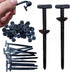 100 pieces - Nylon cable tie buckle - cable ties - nylon cable tie holder - self-locking plastic cable ties - self-locking nylon zip tie holder - for daily car repairs, home and office - 9*2 cm - black