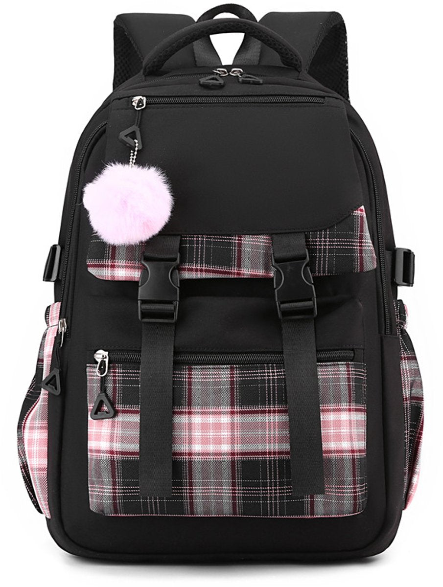 Girls School Student School Bag Outdoor Backpack - Youth School Bag - Backpack - Pink - Luxury Backpack - Laptop Bag - School Bag - Backpack - Rucksack - Large Women's Backpack - Waterproof Women's Travel Backpack - Rucksack - Teenagers - with Laptop Comp