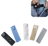 5 pieces - 83*24 mm - Button extender - Jeans button extension - Buttonhole extenders - waist extender for trousers - adjustable - waistband extenders - for men and women, jeans, trousers - button extender set