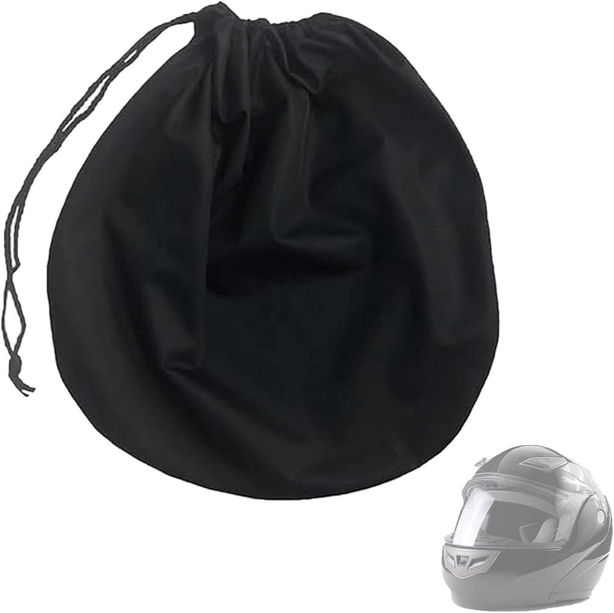 Helmet Bag - Helmet Cover - Protective Cover - Universal Portable Bag - Storage Bags - Storage Pouch - Motorcycle Helmet Bag - Bicycle Helmet Bag - Ski Helmet Bag - 47*43 cm - for motorcycle, bicycle, equestrian, hockey, and ski helmets - Black