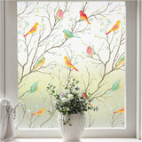 Window film - 45x200cm - privacy window film - stained glass window film - Privacy - Decorative film - static window film - Self-adhesive - Stained Glass - window film - for front door, bathroom, heat control, anti-UV