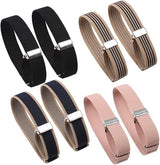 Sleeve Holder - 4 Pairs - Sleeve Holder - Sleeve Holders for Women and Men - Classic - Elastic - Women and Men - Sleeve Holders - Unisex Elastic Bracelets - Adjustable Shirt Sleeve Holders - Anti-Slip Bracelet - Multicolor