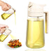 2-in-1 - Oil spray bottle - olive oil dispenser bottle - 470 ml - Olive oil sprayer - oil container - oil bottle - oil spray bottle - oil dispenser - oil atomizer - glass oil spray - kitchen utensil - spray and pour - for kitchen, BBQ, barbecue - white