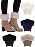 4 pairs of Leg Warmers - warm winter boots - warm winter ankle boots for women - Furry Fuzzy - short warm boot covers - crocheted boots - boot cover socks - warm boot covers - winter gift for women