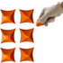 6 pieces - seam tools - reusable - silicone seam tools - silicone sealant tool - sealant applicator - kitchen and bathroom joint tool - orange color - 4/6/10/16mm