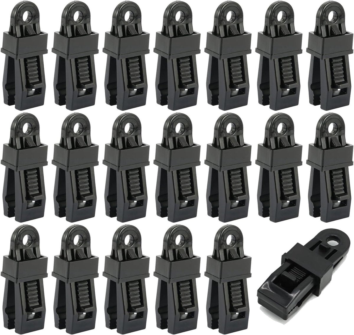 20 pieces - Tent clamps - Tarpaulin clips - Tent clip - tent clip awning clip - camping awning clip - crocodile clips - tarpaulin clip tarpaulin clip - for swimming pools, canopies, caravan awnings, car covers, outdoor tents, canopies and covers - 7.8*2.3