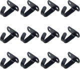 12 Pieces - Ceiling Hook Mounting - Stainless Steel Coat Hook - Under the Shelf - Top Mount Towel Hooks - Clothes Hook - For Ceiling Hooks, Under-Shelf Hangers, Towel, Coat Hooks, Bathroom, Kitchen Cabinets