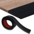 Threshold ramp - 1 m*10mm*50mm - Rubber threshold aid - Threshold ramps - Drive-up ramp - Threshold ramps for doors - Loading ramp - Threshold plate - Anti-slip - self-adhesive rubber threshold ramp - for wheelchairs, strollers and scooters - black