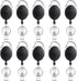 10 Retractable Badge Holders - Extendable Keychain - with Carabiner Belt Clip - D-Clip - Extendable Lanyard Keychain - Keys and Cards - Card Holder Drawstring - Keychain for ID Card Holder and Keychain