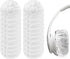 Elastic Headphone Hygiene Cases - 100 pieces - non-woven fabric headphone covers - replacement headphone hygiene cases - elastic stretch - universal - cover case 11cm - for home, sports and office - White