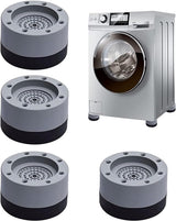 4 Washing Machine Feet - Universal Anti-Vibration Pads for Washing Machines - Washing Machine Vibration Dampers - Non-Slip Rubber Pads - Washing Machine Feet - Stabilizer Foot - Washing Machine Sound Damper - For Washing Machines, Dryers, and Furniture