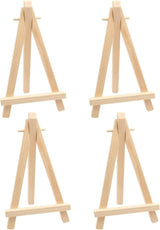 4 pieces - Table easel - Painting easel stand - Painting easel - Desk easel - Wooden easel - Wooden stand - Mini wooden stand - Display rack - mini painting easel - Home decoration - for photos, weddings, birthdays - 8*15 cm