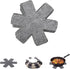 6 pieces - Pot holders - 38 cm - Pot protectors - Felt pot holders - coasters - felt pot protectors - cookware protector - kitchen utensils - for stacking pots, frying pans, ceramic pots, induction, glassware - grey