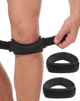1 pair - Patella brace - knee straps for patellar tendon - knee brace - knee brace for relief of knee pain - knee-patella strap - sports knee brace - knee brace for osteoarthritis - knee brace - support for sports - braces - strap - adjustable - black